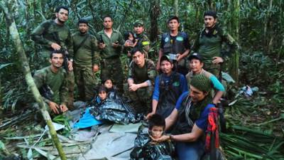 TV pública de Colombia difunde imágenes inéditas del rescate de niños en la selva