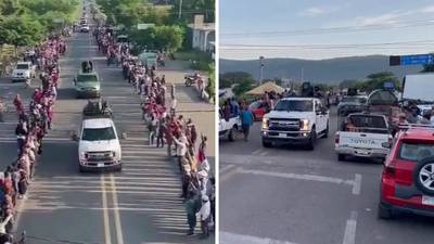 El cártel de Sinaloa desfila entre aplausos en Chiapas