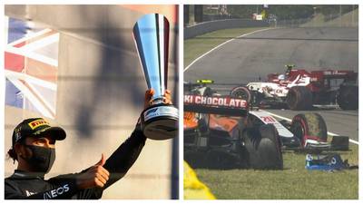 VIDEO. Hamilton gana en medio del caos y se acerca al récord de Schumacher