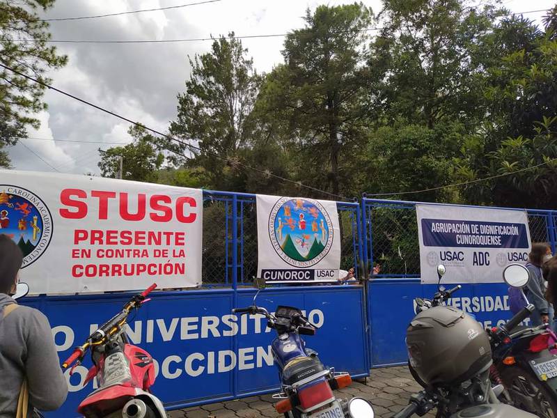 Se suman al rechazo por elección de Rector: sancarlistas toman sede de Cunoroc-Usac