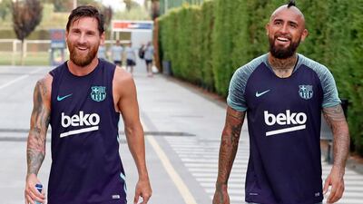 Messi se despide de Arturo Vidal con emotivas palabras