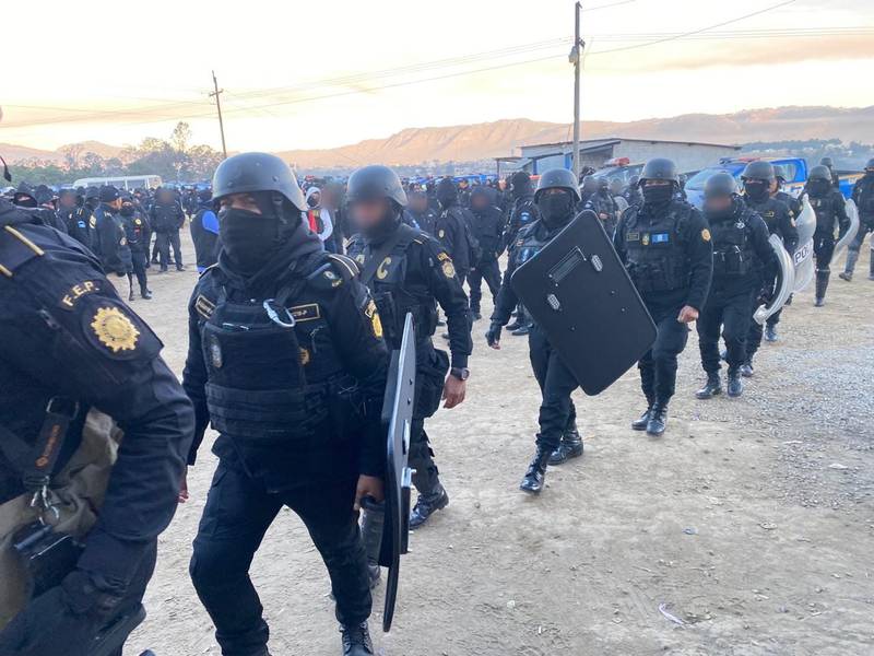 Operativos contra la extorsión se realizan esta mañana en la Granja Penal Cantel en Quetzaltenango