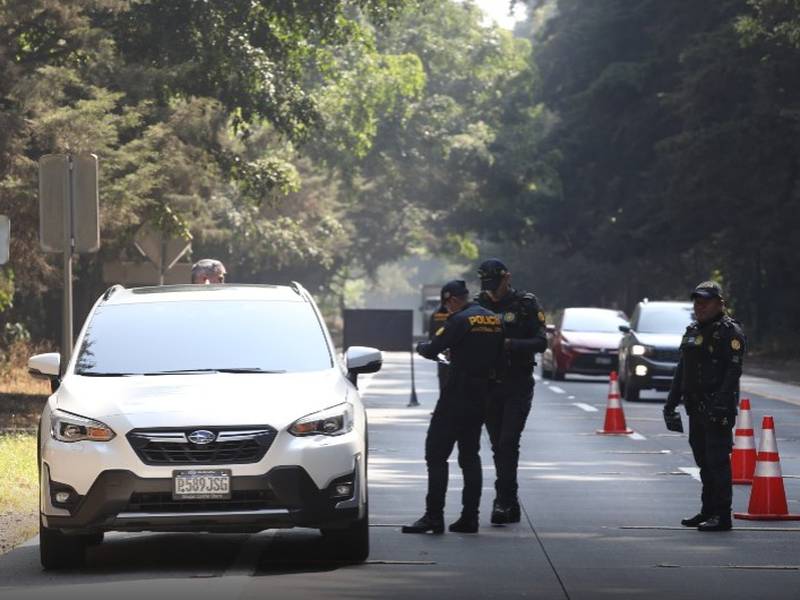 PNC instala puestos de control en el país para la seguridad de los guatemaltecos en esta Semana Santa