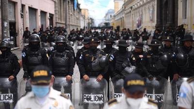 FOTOS. PNC despliega fuerte dispositivo ante manifestación de Codeca