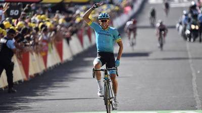 Español Omar Fraile por primera vez sube al podio del Tour de Francia