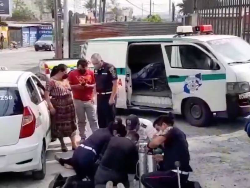 Fallecimiento de mujer causa tránsito lento en Villa Nueva