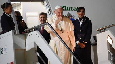 El papa Francisco parte rumbo a Tailandia