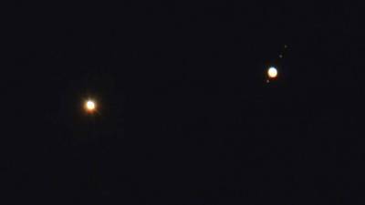 EN IMÁGENES. El brillante espectáculo de Venus y Júpiter durante la madrugada