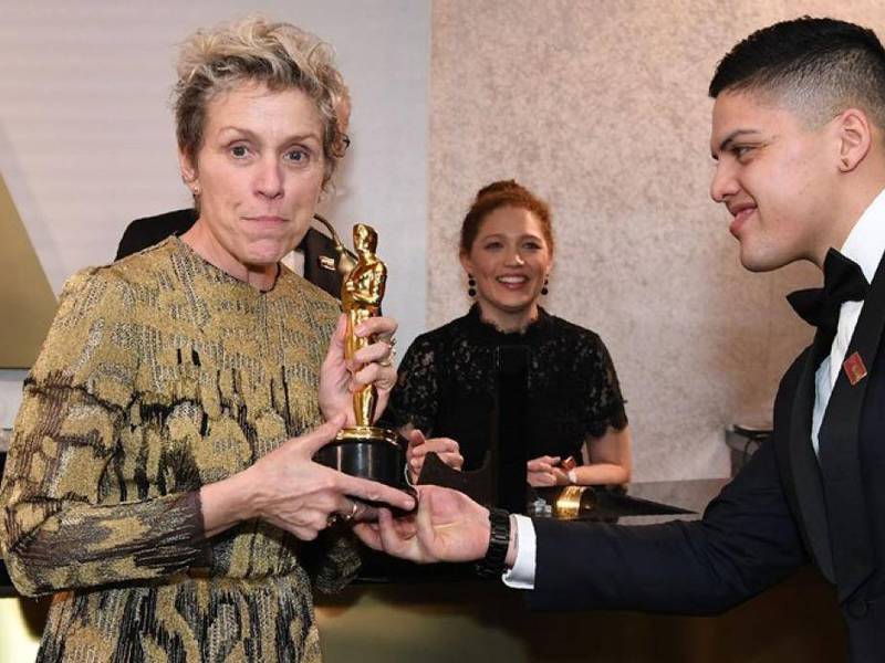 Roban estatuilla del Oscar que ganó Frances McDormand como Mejor Actriz