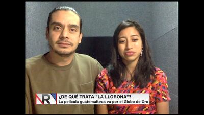 CNN entrevista a Jayro Bustamante y actores de "La Llorona" por nominación a los Golden Globes