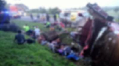 Reportan migrantes muertos y heridos tras accidente de tránsito