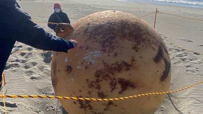 Las teorías sobre la bola de metal que apareció en una playa