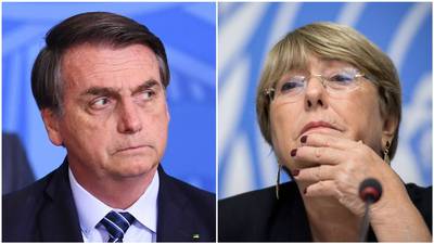 Bolsonaro acusa a Bachelet de “entrometerse” en la soberanía de Brasil