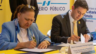 Se firma convenio para nueva fiscalía del MP en Santa Catarina Pinula