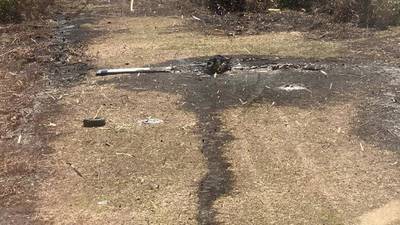 Destruyen aeronave localizada en Sayaxché, Petén