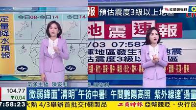 Meteoróloga no deja de narrar en medio del terremoto de 7,5 en Taiwán: “Que le suban el sueldo”