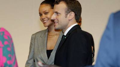 Macron y Rihanna lideran conferencia para financiar la educación en el mundo