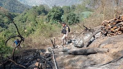 Xela: Capturan a dos hombres cuando incendiaban un bosque para ocultar las talas inmoderadas