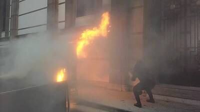 VIDEO. Se registra conato de incendio en atrio de Santuario de Guadalupe