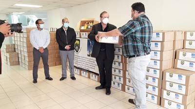 Asociación Árabe Guatemalteca dona cajas de alimentos a familias de escasos recursos