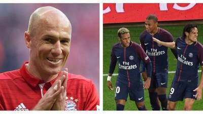 Robben lanza una polémica indirecta al PSG antes del partido de Champions