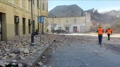 VIDEOS. Captan momento del fuerte terremoto en Croacia; pánico y edificios dañados