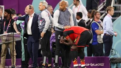 Lukaku no logra contener sus emociones tras la eliminación de Bélgica