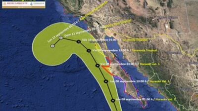 El huracán Kay avanza cerca de México; provocará fuertes lluvias