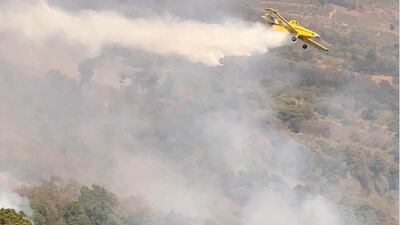 Aeroclub solicita ayuda para seguir sofocando el incendio en el volcán de Agua
