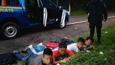 Capturan a cuatro presuntos asalta buses en ruta a Santa Elena Barillas