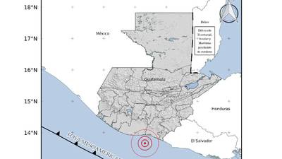 Temblor sensible en Guatemala