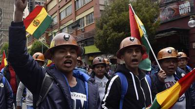 Oposición intensifica protestas contra Morales en Bolivia