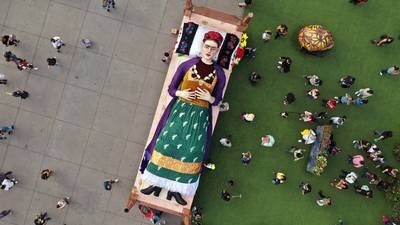 ¡Asombroso! Así es el homenaje a Frida Kahlo en la Ciudad de México