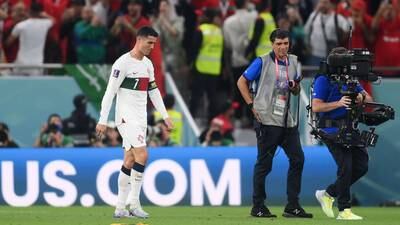 El llanto de Cristiano Ronaldo tras la eliminación de Portugal