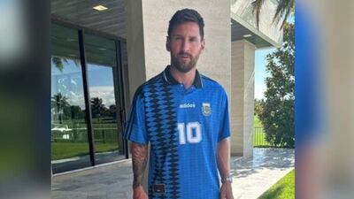 Lionel Messi y el motivo por lo que vistió la camiseta de Diego Maradona de 1994