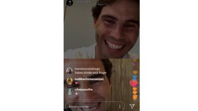VIDEO. El blooper de Rafael Nadal con Roger Federer en una transmisión en vivo