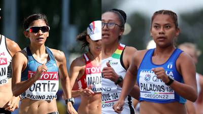 Mirna Ortíz y Yasury Palacios en el top-25 de marcha en el Mundial de Atletismo