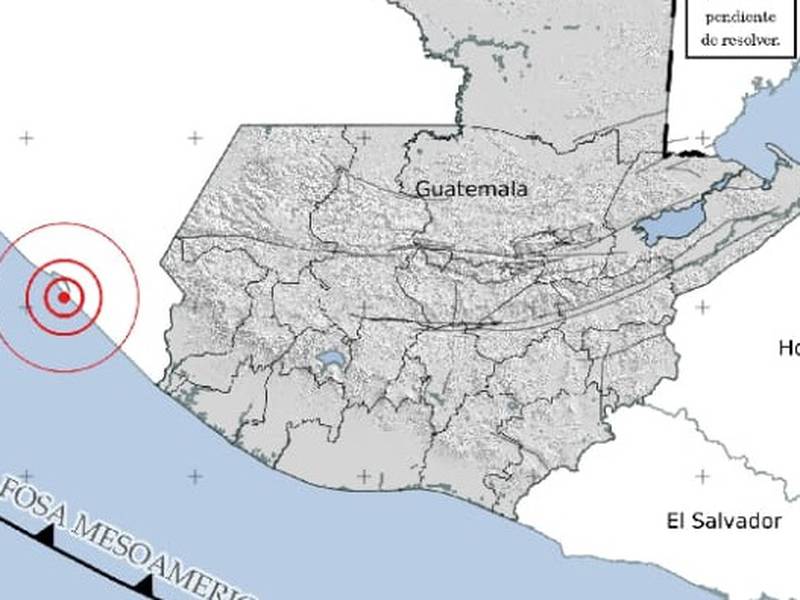 Temblor con epicentro en México fue sensible en Guatemala
