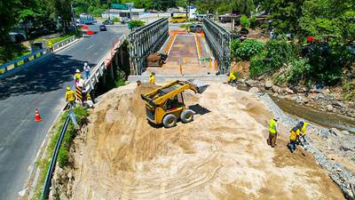 CIV reporta los avances de la construcción del primer puente Arco Red de Guatemala