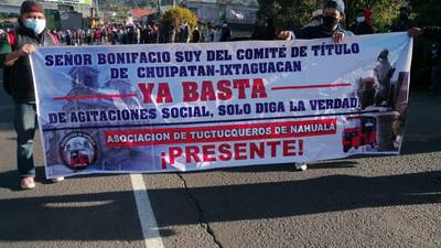 Vecinos de Nahualá exigen que cese conflicto con Santa Catarina Ixtahuacán