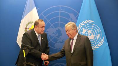 Giammattei y Guterres sostienen reunión bilateral