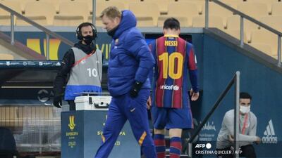 Messi suspendido dos partidos por su expulsión en la Supercopa de España