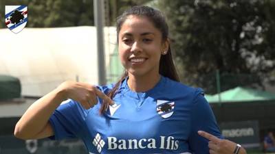 La guatemalteca Ana Lucía Martínez hace historia con la Sampdoria Femenino