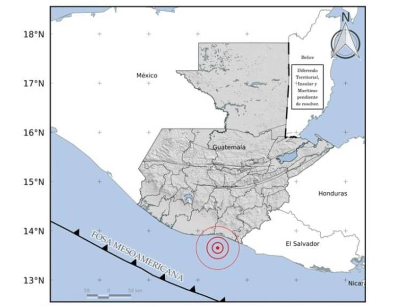 Reportan sismo sensible en el sur del país