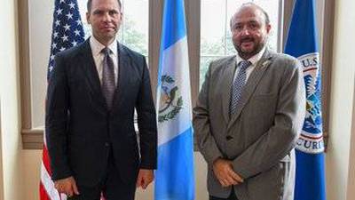 Ministro de Economía designado por Giammattei se reúne con McAleenan y Almagro