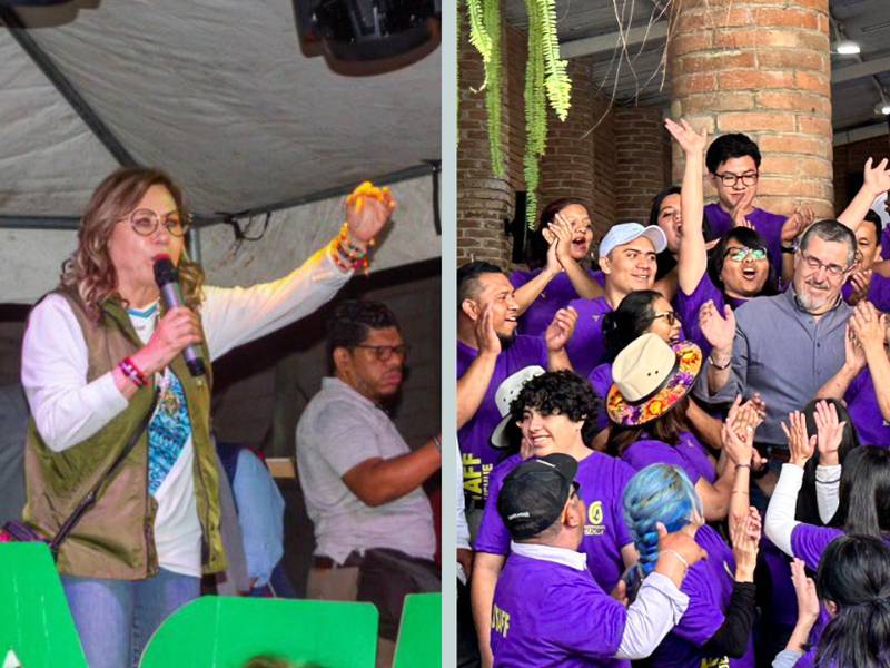 Sandra Torres y Bernardo Arévalo cierran campaña en San Marcos