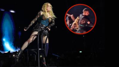 Madonna sufrió un accidente en pleno concierto