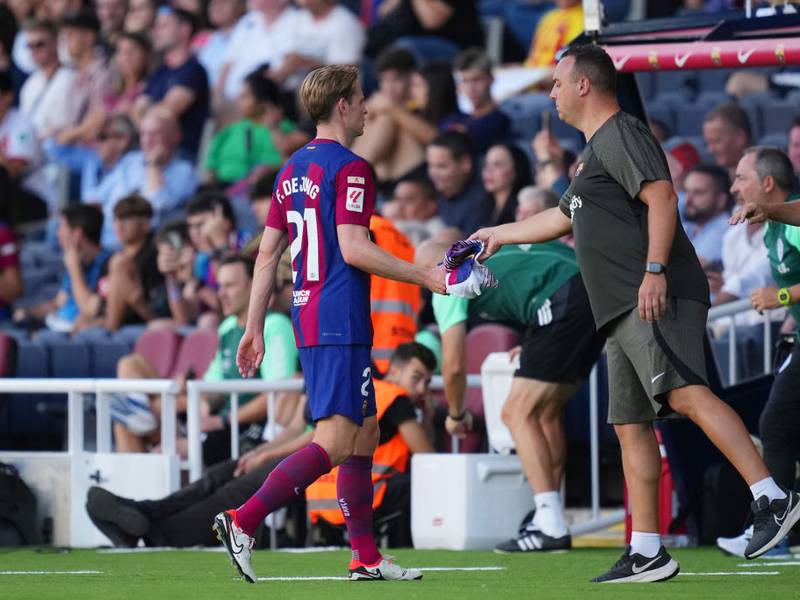 Alarmas en el Barcelona por la lesión de Frenkie De Jong