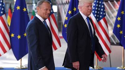 Donald Trump se reúne con líderes de instituciones de la UE en Bruselas