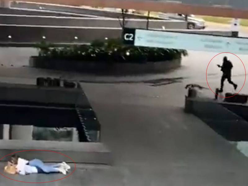 VIDEO: mujer cubre con su cuerpo a niño durante balacera